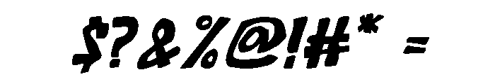 MervComeow-Italic Font OTHER CHARS