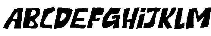 MervComeow-Italic Font UPPERCASE