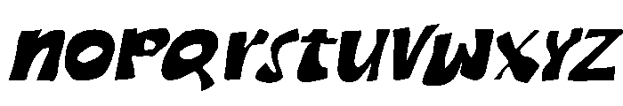 MervComeow-Italic Font LOWERCASE