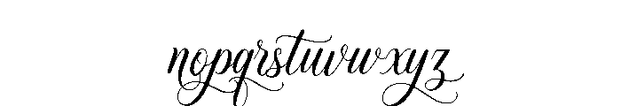 Meryaten Font LOWERCASE