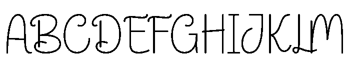 Merynda Font UPPERCASE