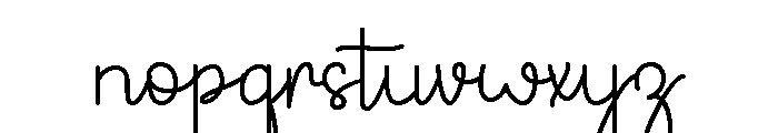 Merynda Font LOWERCASE