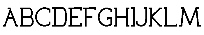 Mesa Serif Regular Font UPPERCASE