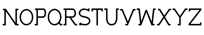 Mesa Serif Regular Font UPPERCASE