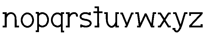 Mesa Serif Regular Font LOWERCASE
