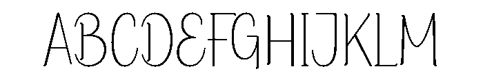 Mesalinya Font UPPERCASE