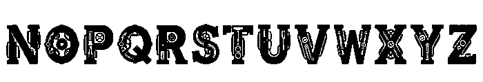 Mesh Regular Font UPPERCASE