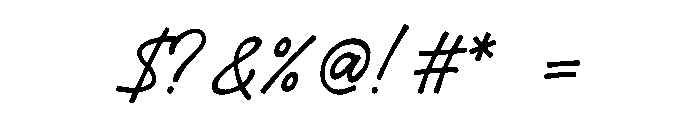 Messy Angelic Regular Font OTHER CHARS
