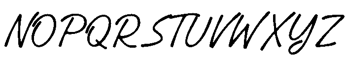 Messy Angelic Regular Font UPPERCASE