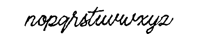 Messy Angelic Rough Font LOWERCASE