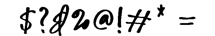 Messy Binder Regular Font OTHER CHARS