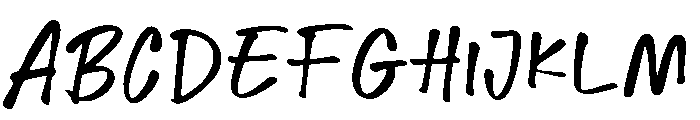 Messy Binder Regular Font UPPERCASE