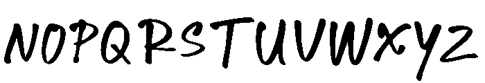 Messy Binder Regular Font UPPERCASE