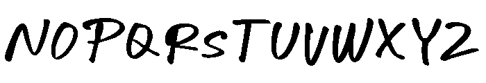 Messy Binder Regular Font LOWERCASE