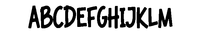 Messy Cheer Font UPPERCASE