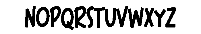 Messy Cheer Font UPPERCASE