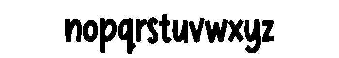 Messy Cheer Font LOWERCASE
