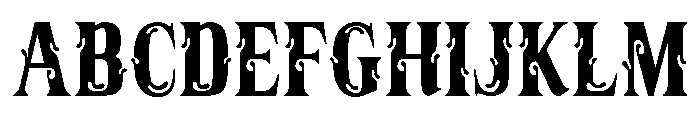 Messy Melted Regular Font UPPERCASE
