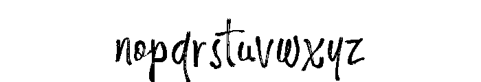 Messy Memoir Font LOWERCASE