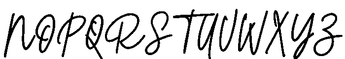 Messy Platters Font UPPERCASE