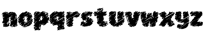 Messy Scribble Font LOWERCASE