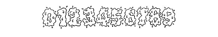 Messy Splatter Doodle B Regular Font OTHER CHARS