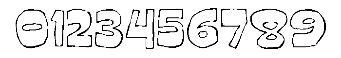 Messy Sunday Outline Font OTHER CHARS
