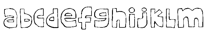 Messy Sunday Outline FONT