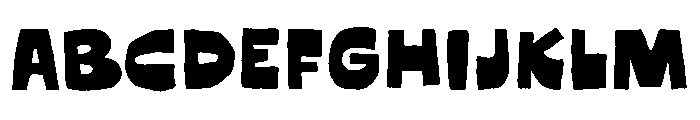 Messy Sunday Regular Font UPPERCASE