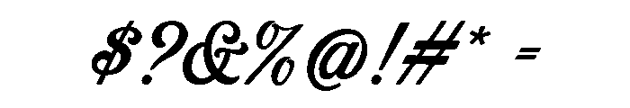 Mestain Regular Font OTHER CHARS