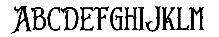 Mestara Noir Font UPPERCASE