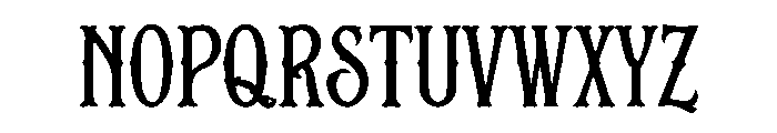 Mestara Noir Font UPPERCASE