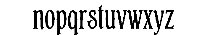 Mestara Noir Font LOWERCASE