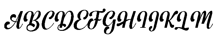 Mestina Bohoniy Italic Italic Font UPPERCASE