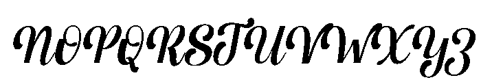 Mestina Bohoniy Italic Italic Font UPPERCASE
