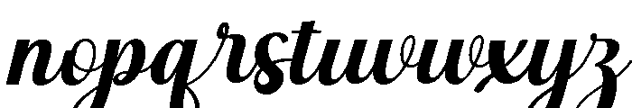 Mestina Bohoniy Italic Italic Font LOWERCASE