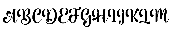 Mestina Bohoniy Regular Font UPPERCASE