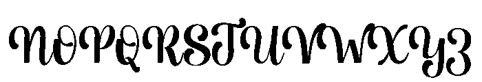 Mestina Bohoniy Regular Font UPPERCASE
