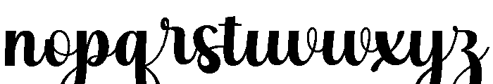 Mestina Bohoniy Regular Font LOWERCASE