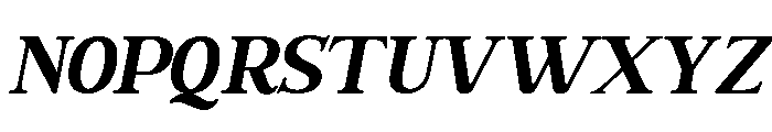 Mestina Bohoniy Serif Italic It Font UPPERCASE