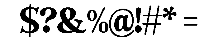 Mestina Bohoniy Serif Regular Font OTHER CHARS