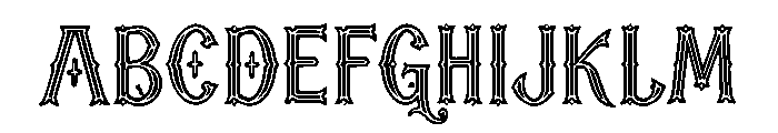 Metal Chrome Font UPPERCASE