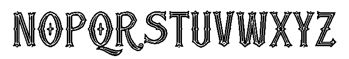 Metal Chrome Font UPPERCASE