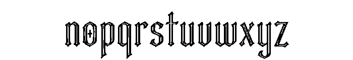 Metal Chrome Font LOWERCASE