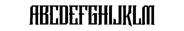 Metal Gothic Font UPPERCASE