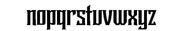 Metal Gothic Font LOWERCASE