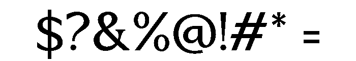 Metaspire Regular Font OTHER CHARS