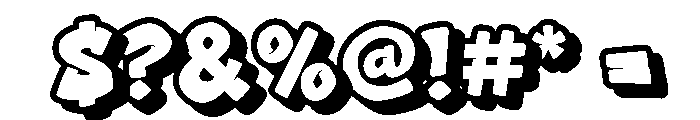 Metro Punch Shadow Shadow Font OTHER CHARS