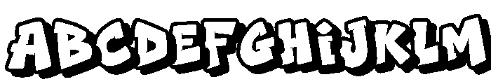 Metro Punch Shadow Shadow Font UPPERCASE
