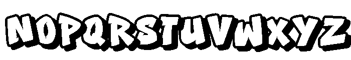 Metro Punch Shadow Shadow Font UPPERCASE